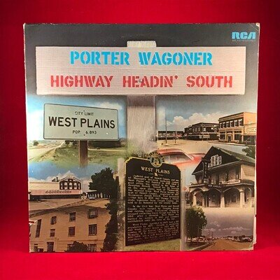PORTER WAGONER Highway Headin' South 1974 USA Vinyl LP Lonely Without You