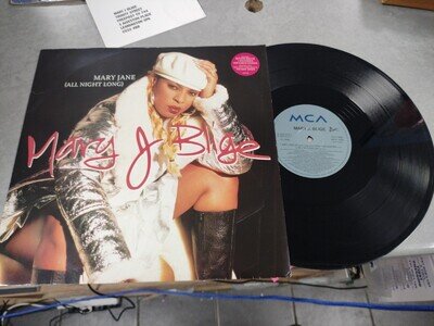 Mary J. Blige - Mary Jane (All Night Long) - 12" Vinyl (1995) Rare