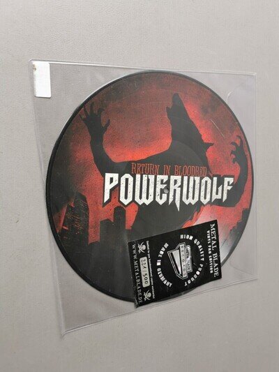POWERWOLF lim/num 500 PIC Vinyl LP Return In Bloodred (2014 Metal Blade Germany)