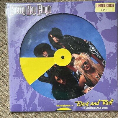 Pretty Boy Floyd-Rock And Roll-12” revolving picture pic cover sleeve-LIMITED