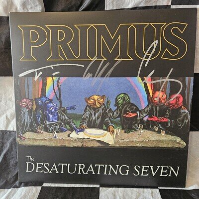 Primus - The Desaturating Seven (2017) Signed LP Rainbow Splatter Vinyl