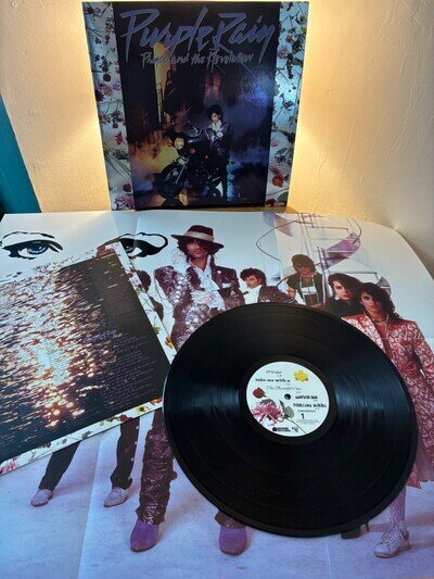 PRINCE PURPLE RAIN WITH POSTER 180G GATEFOLD REMASTERED NM