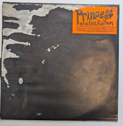 PRINCE - THE BLACK ALBUM Vinyl LP Rare White Label UK Release 1988 EX Condition