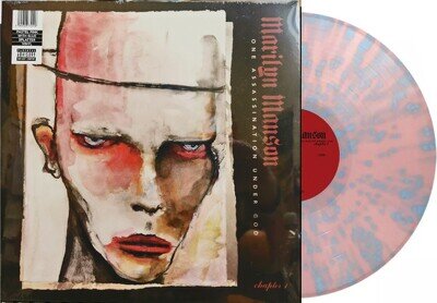 MARILYN MANSON LP One Assassination Under God Chapter PINK & BLUE SPLATTER VINYL