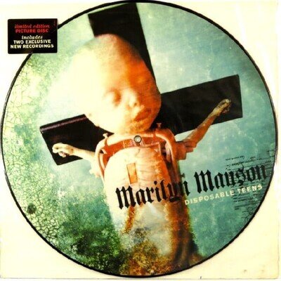MARILYN MANSON DISPOSABLE TEENS 12" PICTURE DISC NEAR MINT MISPRESS
