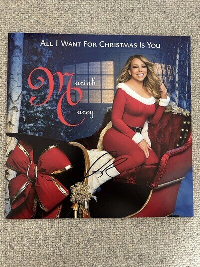 Mariah Carey All I Want for Christmas Vinyl Signed Autograph