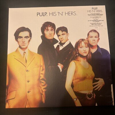 Pulp His N Hers Gatefold White Vinyl LP 25th Anniversary Sealed Limited Edition