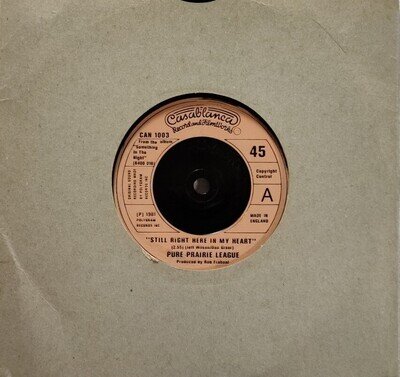 Pure Prairie League-Still Right Here In My Heart Vinyl 7" Single.CAN 1003.