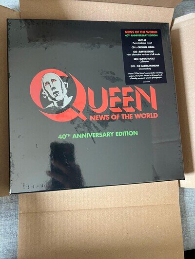 Queen - News Of The World 40th Ann Vinyl LP/CD/DVD Box Set new sealed **SALE**
