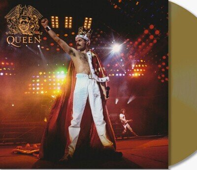 Queen Live In 1985 Gold Vinyl LP. Limited Edition