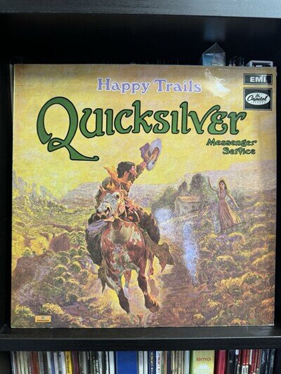 Quicksilver Messenger Service LP Happy Trails UK Capitol 1974 Press