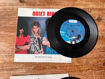 Quiet Riot the Wild and the Young UK Epic 7" Single 1986