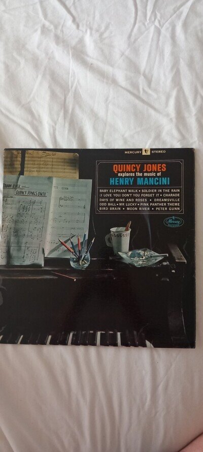 QUINCY JONES EXPLORES THE MUSIC OF HENRY MANCINI LP / UK 1ST PRESS MERCURY
