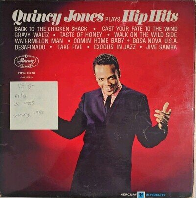 Quincy Jones Plays Hip Hits Vinyl Record VG/G+ MMC14128 1963