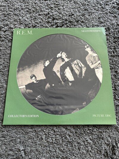 R.E.M. Nightswimming 1993 UK 12" Picture Disc, Warner Bros Reject
