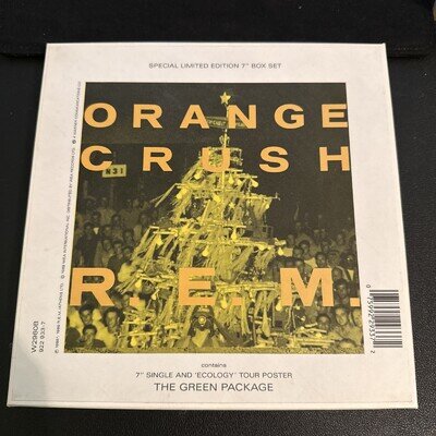 R.E.M. – Orange Crush (1989) Limited Edition 7" Box Set W2960B – Mint – Complete