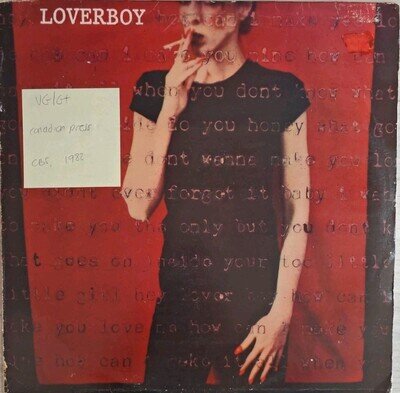 Loverboy Self-Titled Vinyl Record VG/G+ CBS84698 1982