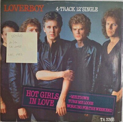 Loverboy Turn Me Loose Vinyl Record VG+/VG TA3365 1983