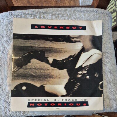 LOVERBOY - NOTORIOUS Special 4 Track 12" record *6510606)VG+/VG+ (6022)