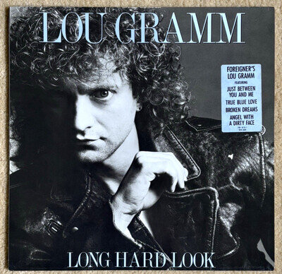 LOU GRAMM - Long Hard Look (1989) Vinyl LP Record. NEAR MINT