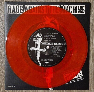 Rage Against The Machine - Bulls On Parade Ltd Edition Red Vinyl 7" Single 1996