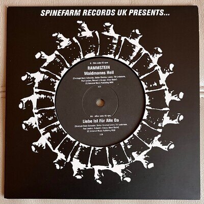 Rammstein - Waidmanns Heil - Rare 7" Single RSD 2011 Only 300 Copies - EX / EX