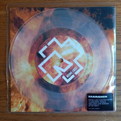 Rammstein Keine Lust 7" Single Clear Vinyl Transparent MCS 40405 Ltd Edition