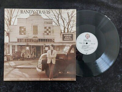 RANDY TRAVIS : STORMS OF LIFE GERMAN PRESS 9 TRACK 1986 LP**VGC