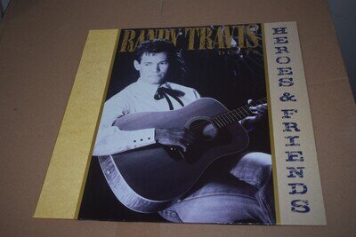 Randy Travis – Heroes & Friends LP 1990 Warner Bros Country Vinyl EX