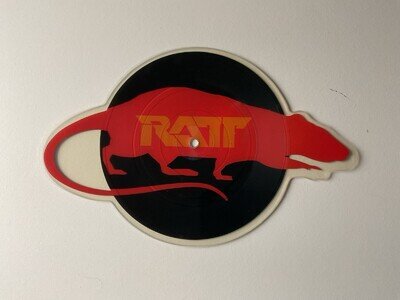 Ratt. Lay It Down. 1985 Shaped Vinyl Picture Disc Single. A9546P. Rare.