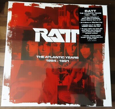 RATT - The Atlantic Years 1984-1991. 5 Lp & 1 7'' Boxset. Sealed. MINT!