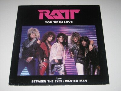 Ratt - You're In Love (Atlantic Records 3 Track 12" Vinyl 1985 - G/G)