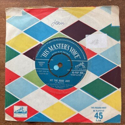 RAY CHARLES - HIT THE ROAD JACK - 1961 HMV