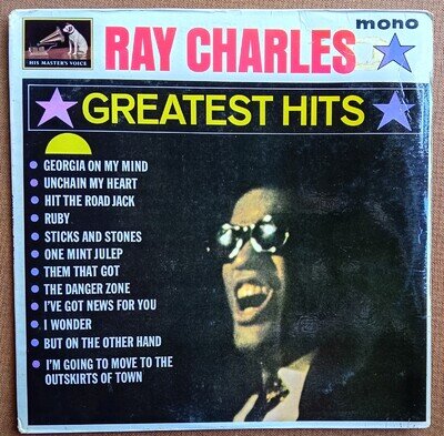 Ray Charles: Greatest Hits 1962 LP Vinyl Album 1st UK Press HMV CLP 1626