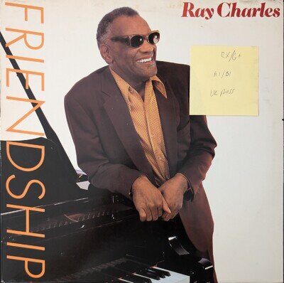 Ray Charles Friendship Vinyl Record EX/G+ CBS26060 1984