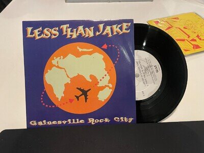 Less Than Jake - Gainesville Rock City 7" LP Black Vinyl UK Import 2001 Rare Ska