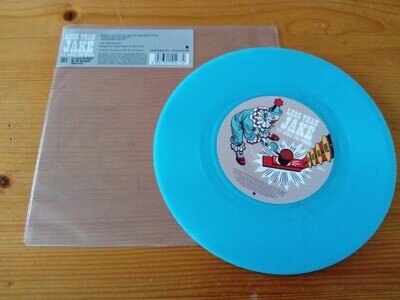 Less Than Jake P.S. Shock The World /We, The Uninspired BLUE Vinyl 7"