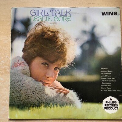 LESLEY GORE - GIRL TALK - UK LP - 1968 - WING WL. 1183 - PLAYS VG+