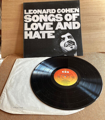 (1971) SONGS OF LOVE & HATE - Leonard Cohen 12" Vinyl LP (CBS S69004)