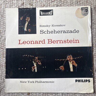 Rimsky-Korsakov Scheherazade Bernstein Philips Hi-Fi Stereo SABL 140 835 521 AY
