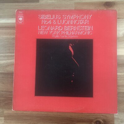 SIBELIUS SYMPHONY No 4. Luonnotar - Vinyl LP. Leonard Bernstein+New York Phil