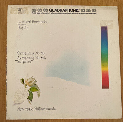 SQ QUADROPHONIC LEONARD BERNSTEIN HAYDN SYMPHONY 93 & 94 NEW YORK PHIL EX/VG