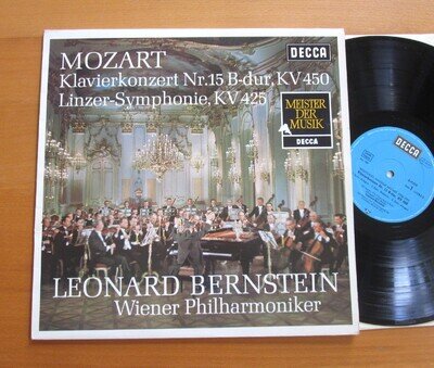 Leonard Bernstein Mozart Piano Concerto 15 Symphony 36 Decca 6.41658 Germany