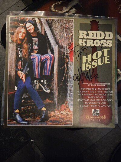 REDD KROSS Signed Green Vinyl LP Autographed Album Jeff McDonald Steven Barker