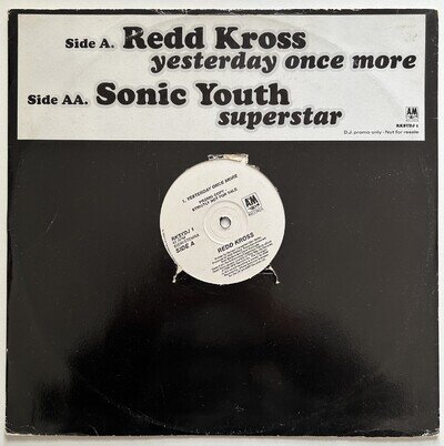 Redd Kross/Sonic Youth : Yesterday.../Superstar 1994 UK 12" single G+ /VG Promo