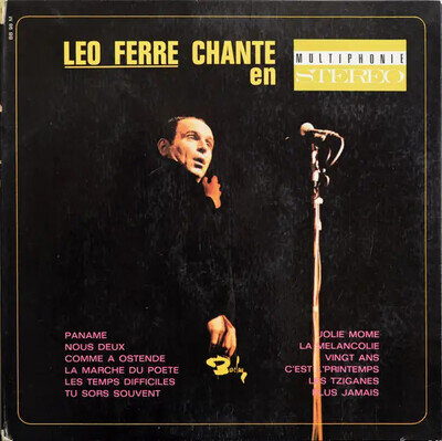 Léo Ferré Chante En Multiphonie-Stéréo Gatefold NEAR MINT Vinyl LP 33 RPM