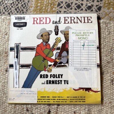 red foley and ernest tubb red and ernie vinyl album
