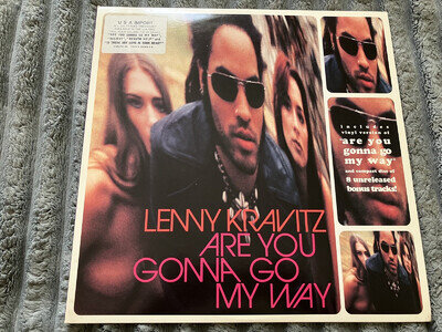 LENNY KRAVITZ ARE YOU GONNA GO MY WAY CLEAR VINYL LP + CD & INSERT. US IMPORT