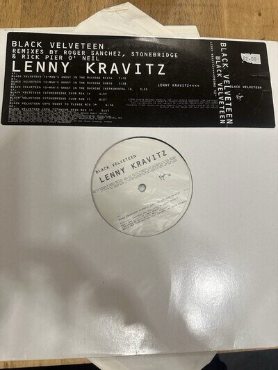 Lenny Kravitz - Black Velveteen (Remix) - UK Double Promo 12" Vinyl - 1999 - ...