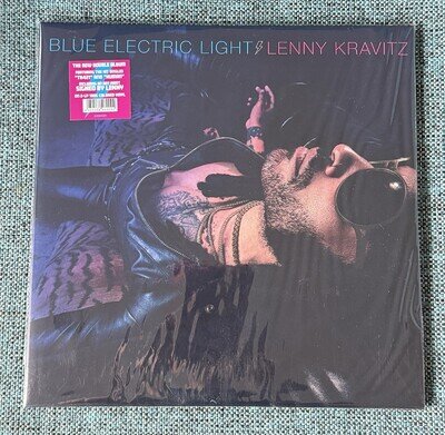 LENNY KRAVITZ - (SIGNED) BLUE ELECTRIC LIGHT- 2 X COLOURED VINYL